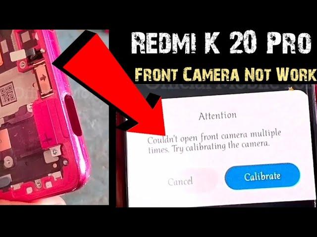 Redmi K20 Pro Front Camera Not working | Pop Up Camera Not working Solution