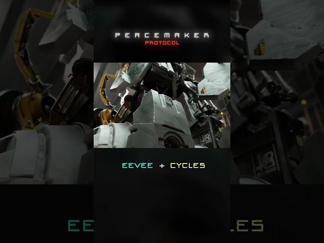 Making of Peacemaker Protocol  Blender-only ️ #b3d #blender3d #cgcookie