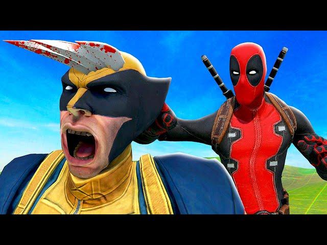 DEADPOOL Steals Wolverine's Claws - Bonelab VR Mods