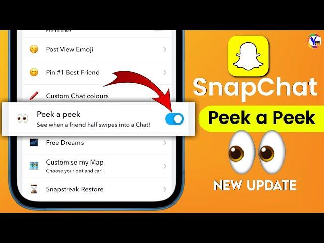 Snapchat Peek a Peek Feature | How to See who Half Swipe on Snapchat | New Update