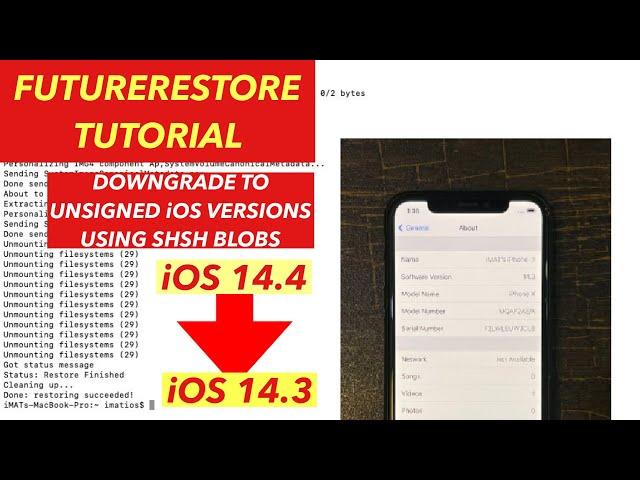 Restore iPhone to Unsigned iOS Versions | FutureRestore Tutorial 2021 | MacOS/Windows/Ubuntu