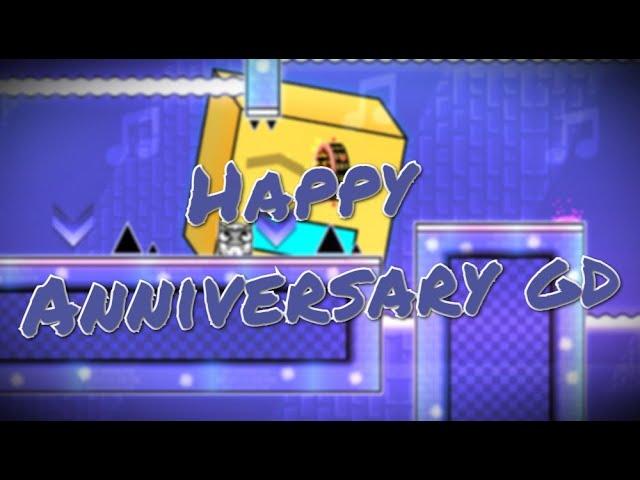 Happy Anniversary gd by AleXins (3 COINS) | Geometry Dash [2.11]