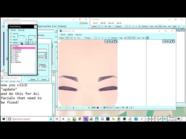 ||MMD TUTORIAL|| MALE Face Editing