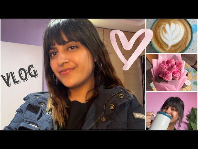 Valentine's Day VLOG - GRWM, chilling, studying and more