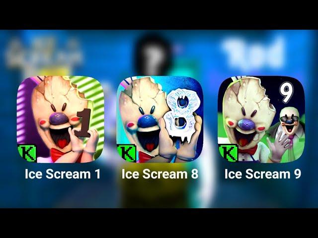 Ice Scream Vs Ice Scream 8 Vs Ice Scream 9 Full Gameplay || Ice Scream 9 Trailer | Granny Mod