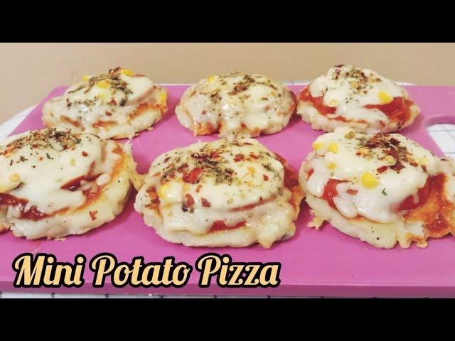 Mini Potato Pizza | Potato Pizza on pan | No oven