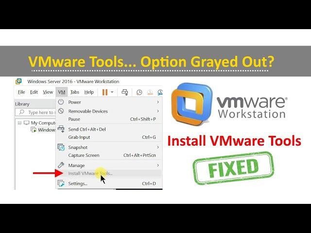 VMware Tools Option Grayed Out [Resolved] @pcguide4u