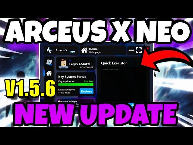 Roblox Arceus X New Update 1.5.6 - Arceus X Neo Better Delta Executor & Fluxus | Arceus X Download