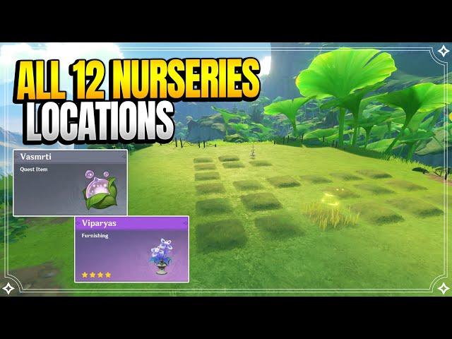 All 12 Nurseries Locations | Varuna Gatha Sequel | World Quests & Puzzles |【Genshin Impact】