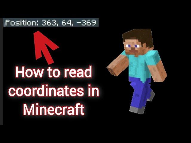 How To Read Coordinates In Minecraft //Easy To Read Coordinates In Minecraft.