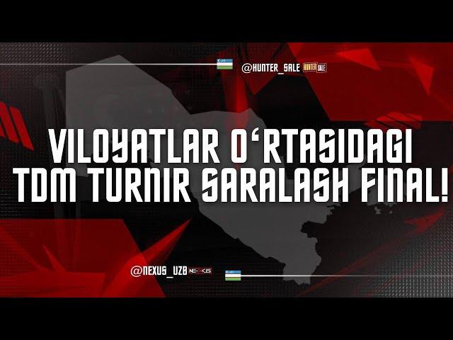 VILOYATLAR O’RTASIDAGI TURNIR FINALI VA 3-O’RIN UCHUN O’YINLAR  #pubgmobile