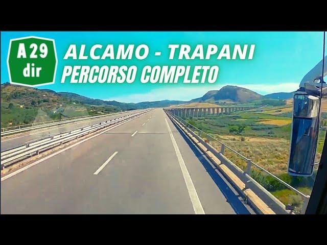 Autostrada A29 dir ALCAMO-TRAPANI | PERCORSO COMPLETO con inviaggioconAle