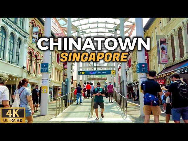 CHINATOWN Walking Tour - One of Singapore's Must Visit Places [4K] Singapore - June 2022