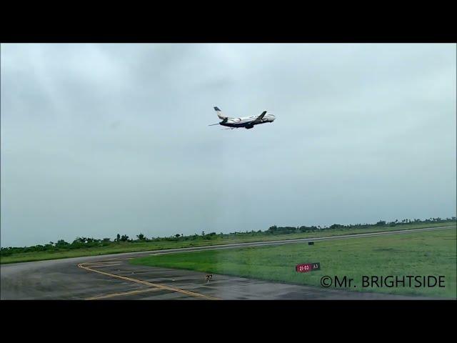 AIR PEACE TAKING OFF FROM PORT HARCOURT