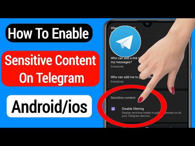 How To Enable Sensitive Content On Telegram ( Android/ios) | Telegram Sensitive Content Setting