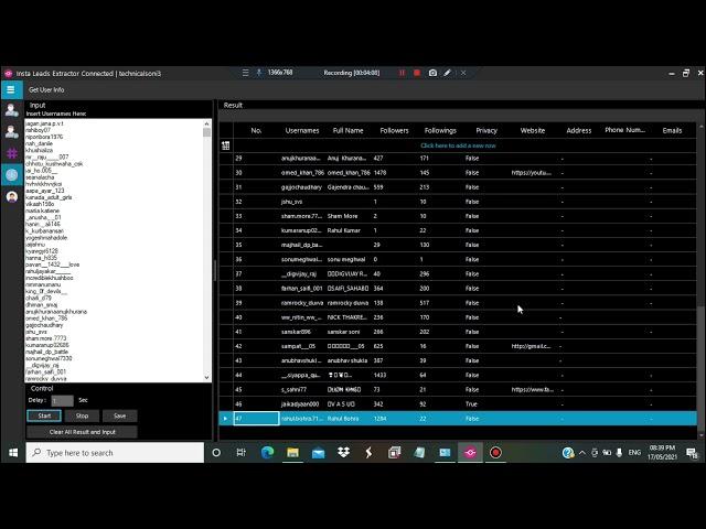 Instagram Lead Extractor 2021|| Extract Mobile number and email of followers of any instagram user
