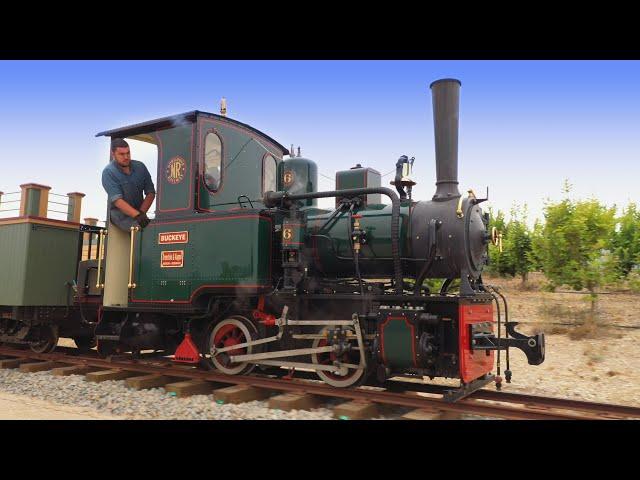 Firing up and running "Buckeye" O&K 0-4-0 Steam Locomotive!