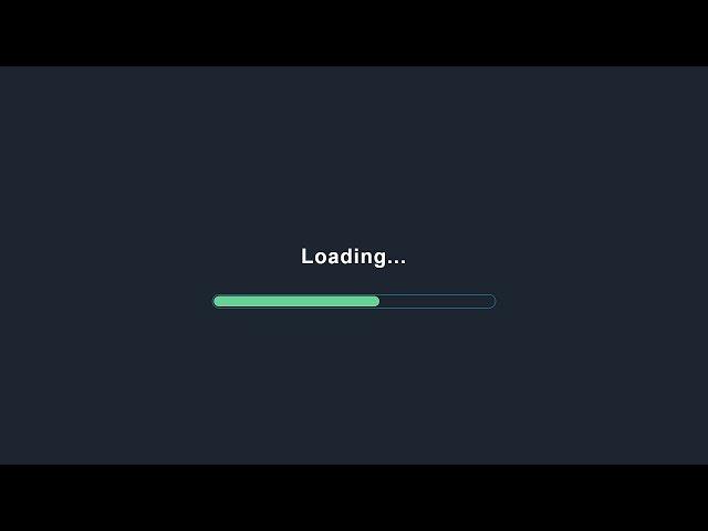 Progress Bar Loading Animation Using Only HTML & CSS