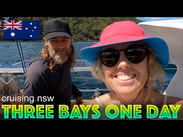 Visiting Three Bays in One Day on a Small Sailboat in Australia's New South Wales Cowan Creek