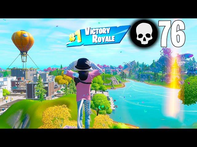 76 Elimination Solo vs Squads Wins (Fortnite Chapter 3 Season 4 Gameplay)