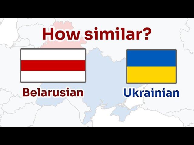 How similar are Ukrainian and Belarusian? | POL UKR BEL SUBTITLES