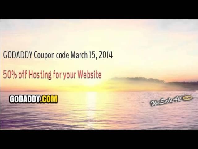 GODADDY Coupons (2014 March 15) 50% off Hosting for your Website