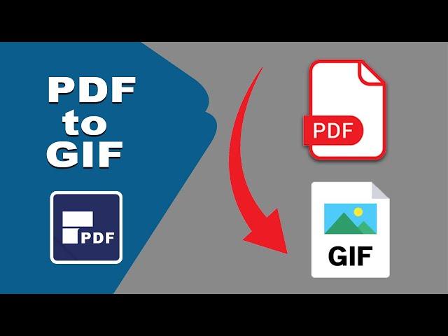 how to convert PDF to GIF using Pdfelement