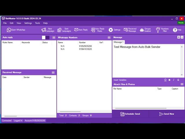 Botmaster Latest version 2024 | Activation key | Whatsapp Marketing software 2024 |  Download Now