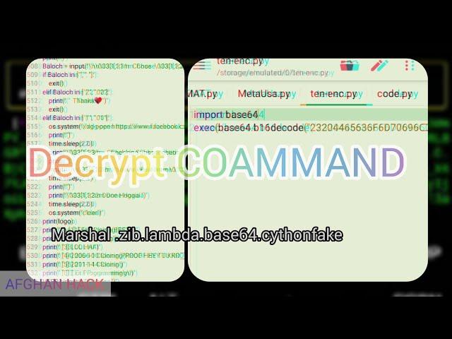 How to decrypt python2 marshal hax base34 lambda base32 base16 cython fake