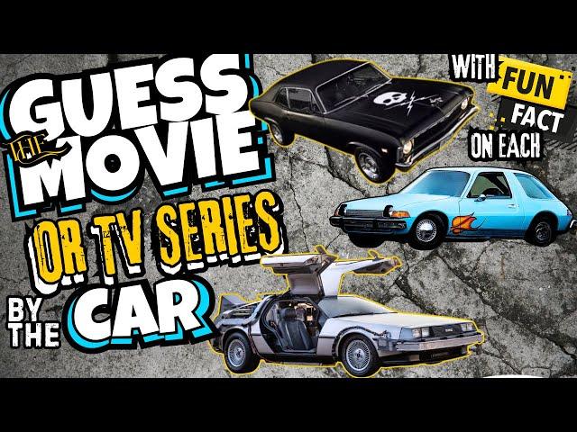 GUESS The Movie Or TV Series By The Car | 25 Iconic CARS