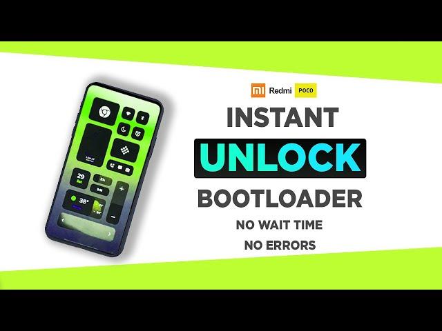 Unlock Bootloader Any Xiaomi Phone - No Wait Time Works in 2023