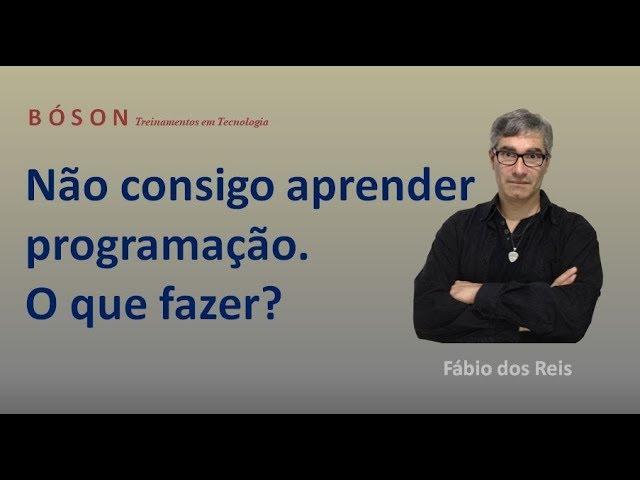 Não consigo aprender programação - o que fazer?