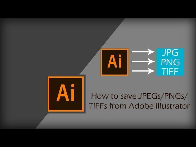 How to save a JPEG in Adobe Illustrator | Illustrator Tutorial