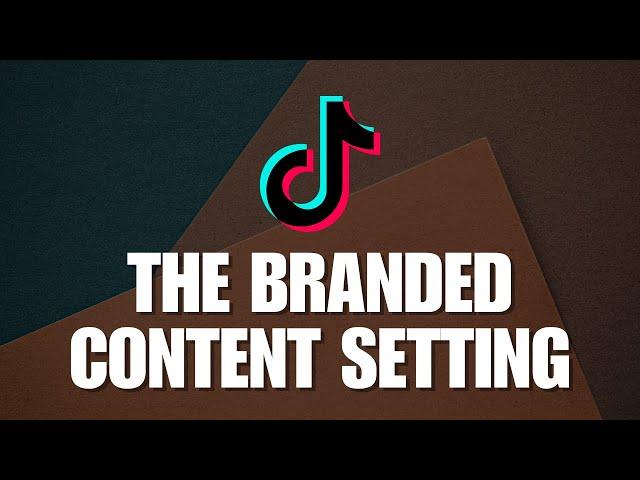 Branded Content On TikTok | How You Can Enable The Branded Content Setting On TikTok?