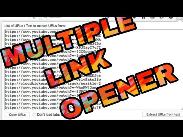 How To Copy And Open Multiple Urls In Google Chrome Browser With One Click #gitip