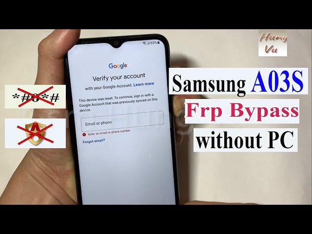 Samsung A03S Frp bypass Android 11 without PC Method 2022 - Gsm Hung Vu.