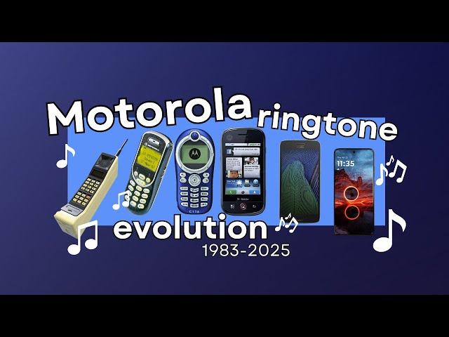  Motorola Ringtone Evolution (1983-2025)  #HelloMoto