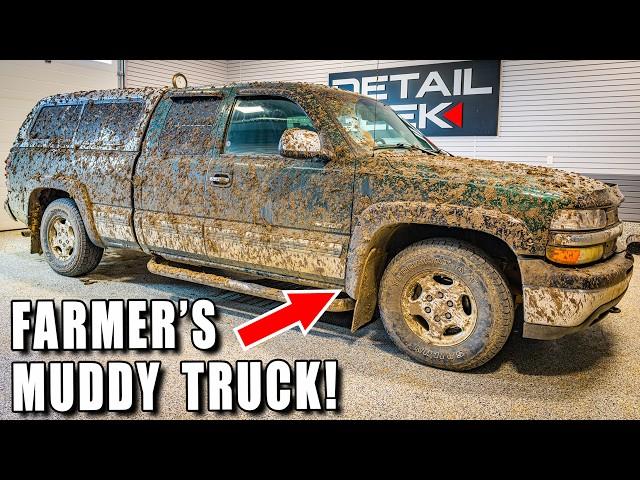 Cleaning a Rich Farmer's Disaster "WORK" Truck!?