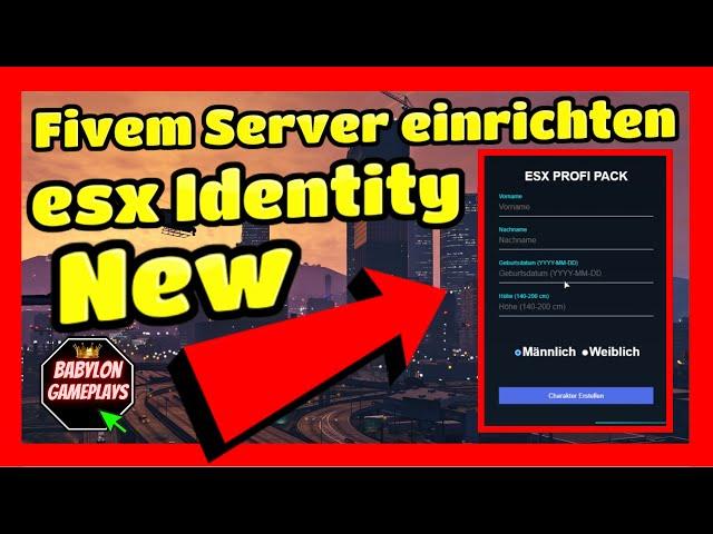 Fivem Server einrichten # 356 // New ESX Identity // Einfügen  Installieren Tutorial esx Fivem