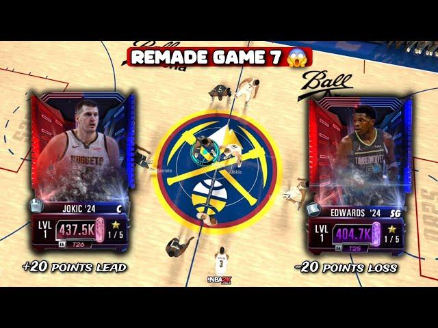 Remade Nuggets Vs Minnesota Timberwolves 20 points Lead Game 7 Ft Anthony edwards & Nikola Jokic