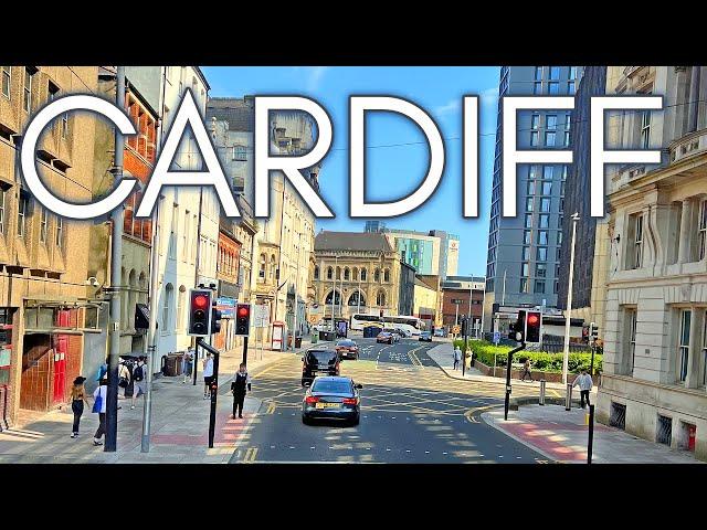 Cardiff City Centre, Wales, United Kingdom  4K Walking Tour of Downtown Cardiff