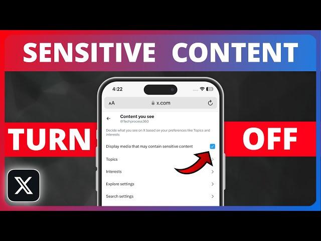 How to Turn Off X (Twitter) Sensitive Content Setting