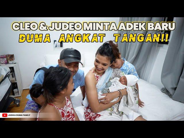 JUDIKA DAN DUMA LIHAT BABY BENE ,CLEO DAN JUDEO JADI PENGEN PUNYA ADIK LAGI