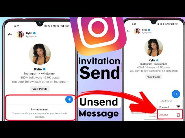 how to unsend invite message on instagram