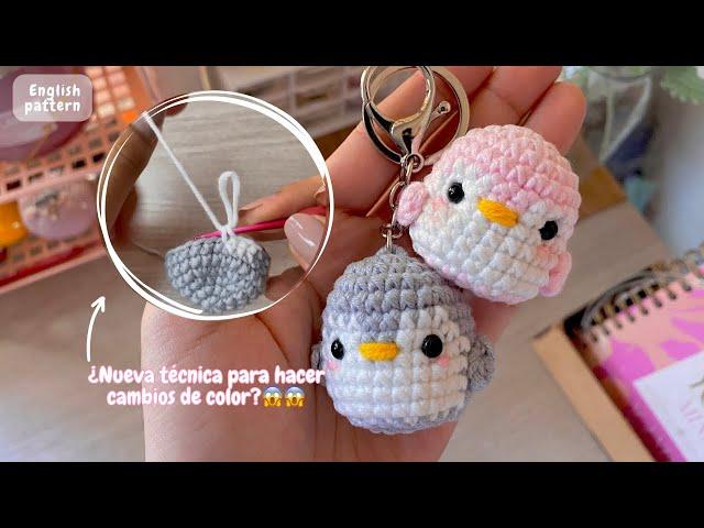 Llaverito de pingüino tejido a crochet | Keychain penguin crochet ️ AMIGURUMIS CROCHET