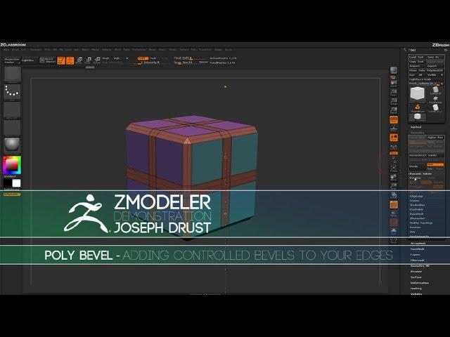 ZBrush ZModeler Polygon Actions - Poly Bevel