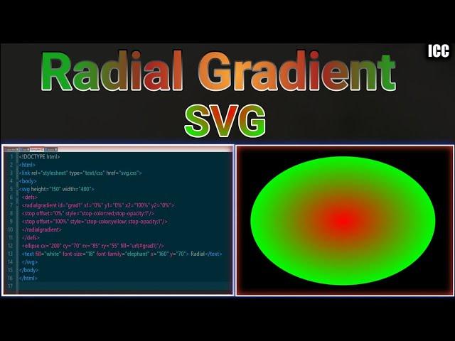 How To Use Radial Gradient in SVG || Radial-Gradient || SVG Tutorial -16 ||