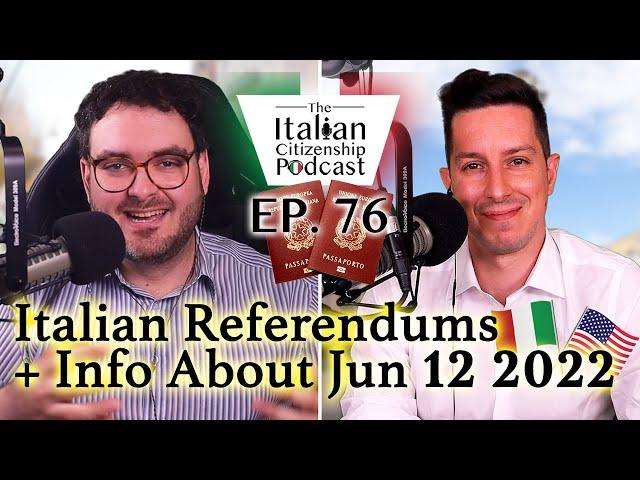 Italian Referendums & The June 12th, 2022 Italian Referendum