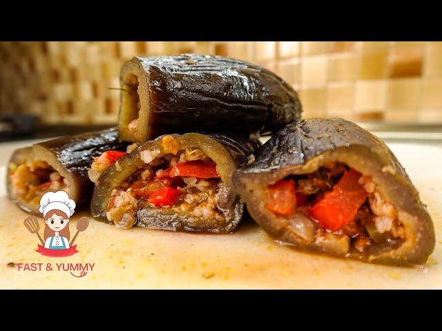 Eggplant Stuffed Mushrooms | Delicious and Meatless Vegan Recipe