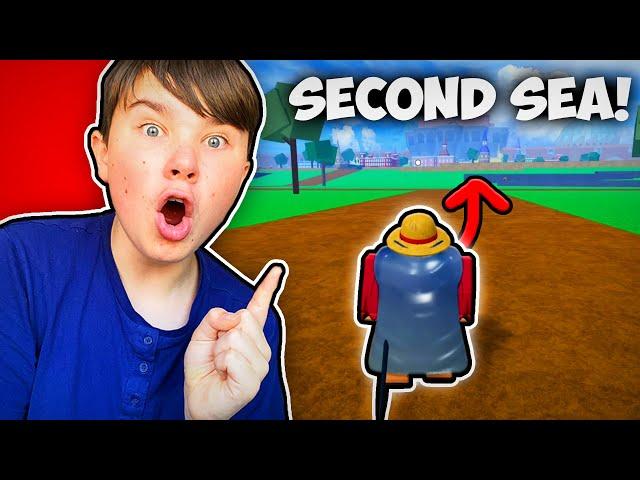 NOOB Unlocks the SECOND SEA in Blox Fruits!! - Roblox